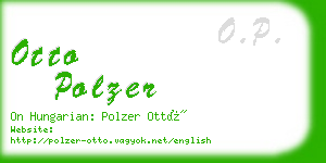 otto polzer business card